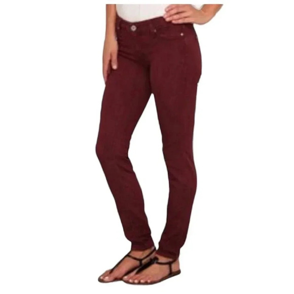Fox Racing Women’s Ripper Jeggings  Burgundy Size 7/ 28 New $79.50 - Picture 1 of 16